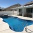 fiberglass swimming pool broom concrete with spill over spa