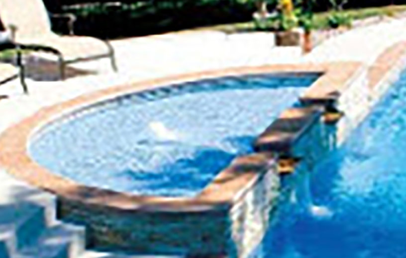 liner pools with tanning ledge